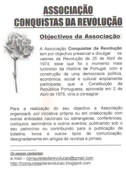 assoc conquistas da revolução
