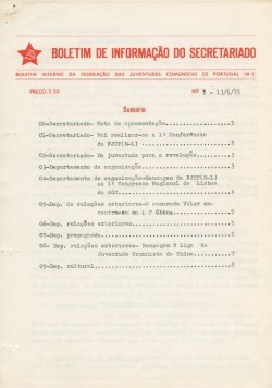 BOLETIMdeINFORMAÇAOdoSECRETARIADO_JUVENTUDES_COMUNISTAS_ML_N1_MAI75_BR