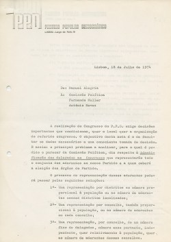 PPDdeMANUEL_ALEGRIA_A_COMISSAO_POLITICA_LX18JUL74_BR