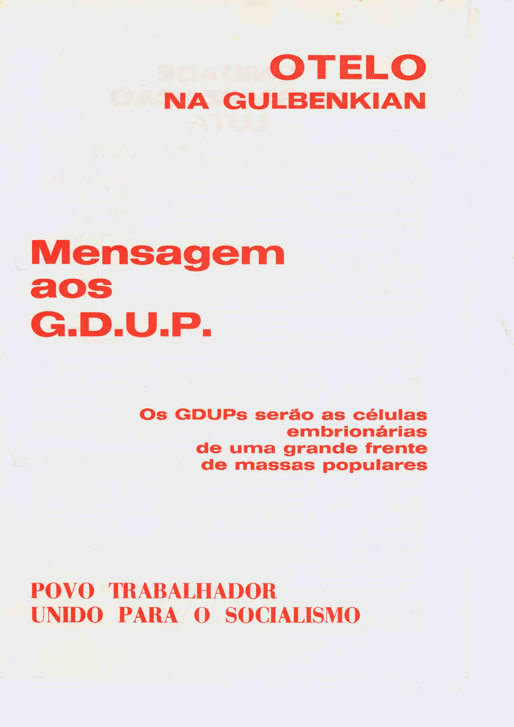 Copy of Otelo na Gulbenkian