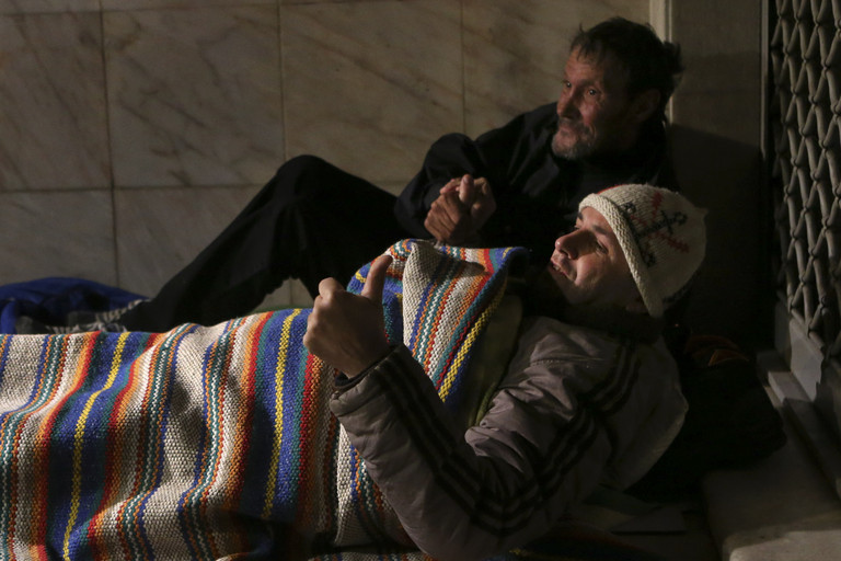 Tino de Rans dorme com sem abrigo