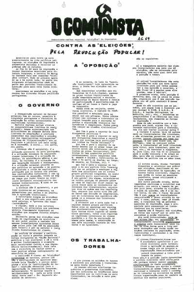 Copy of O Comunista Agosto 69