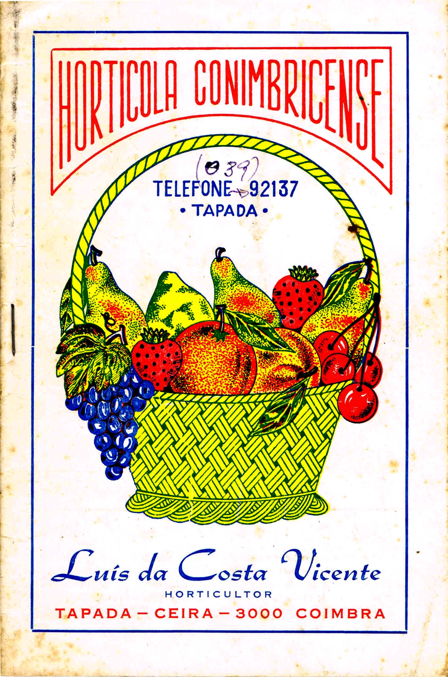 catálogo hortícola conimbricense 1985 1