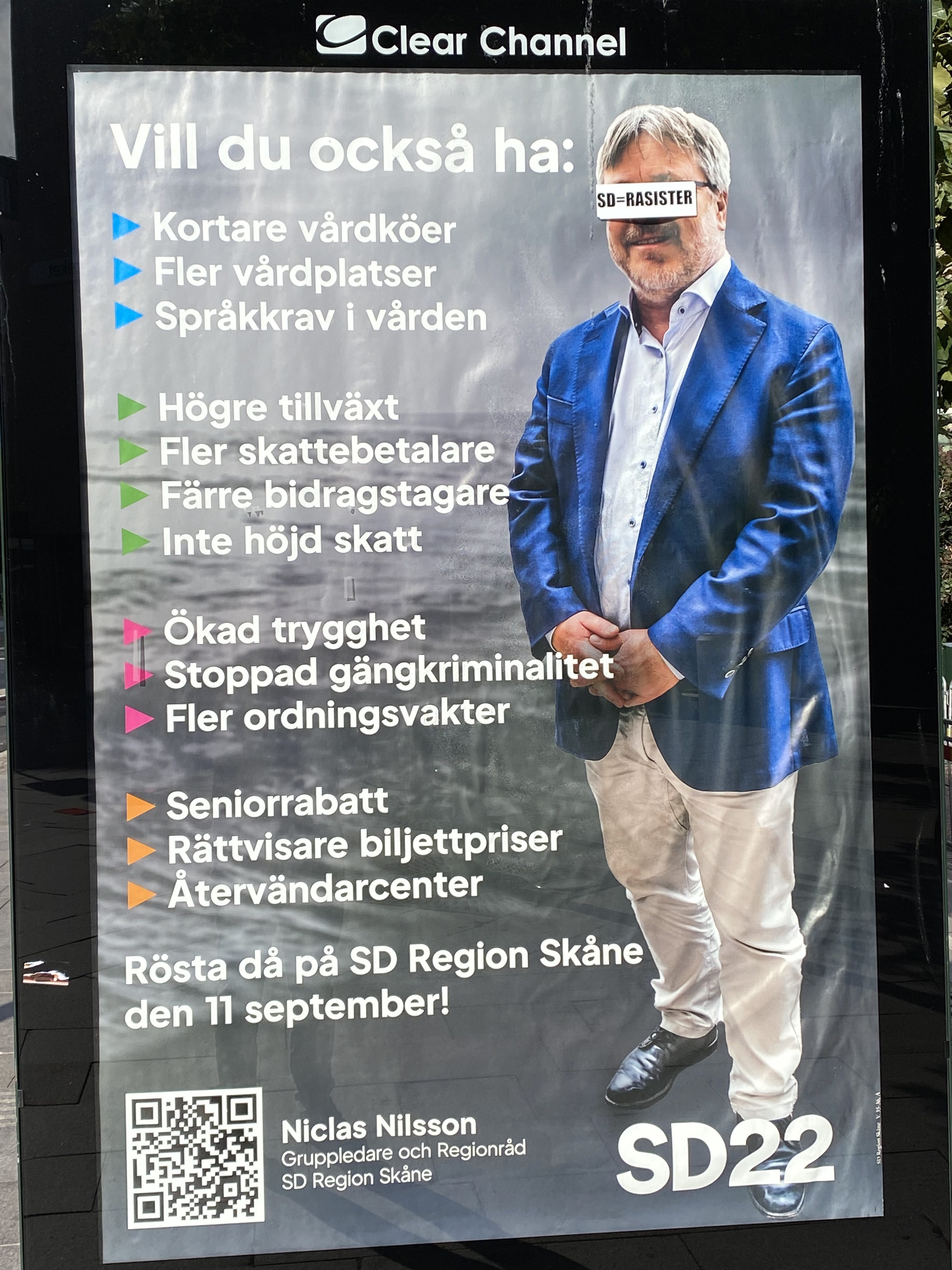 SUÉCIA ELEIÇÕES LEGISLATIVAS (2022) SVERIGE DEMOKRATERNA EPHEMERA